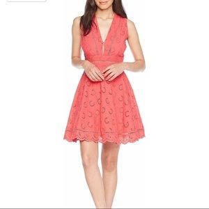 BB Dakota Vianne V- neck Eyelet Summer Dress